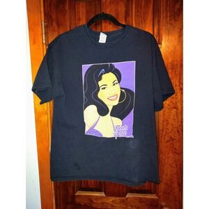 Selena Quintanilla Festival Portrait Graphic T Shirt Black Short Sleeve Tee